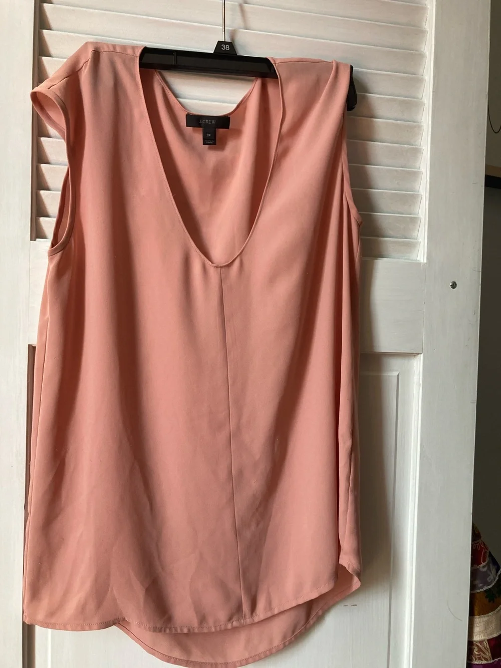 J. Crew Dusty Rose Sleeveless V-Neck Tunic